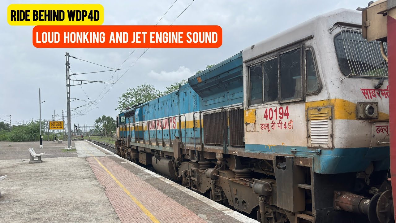Journey in Porbandar-Bhavnagar Terminus Passenger Special Train || Ride Behind An WDP4D