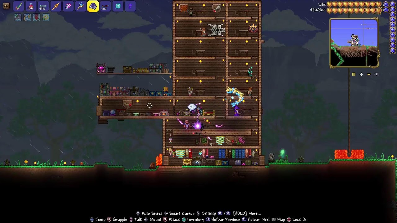 Terraria but im at the end I got THIS