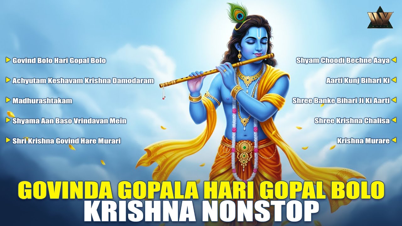 Govinda Gopala Hari Gopal Bolo | Krishna Nonstop Chanting for Peace, Joy & Devotion | Bhakti Songs