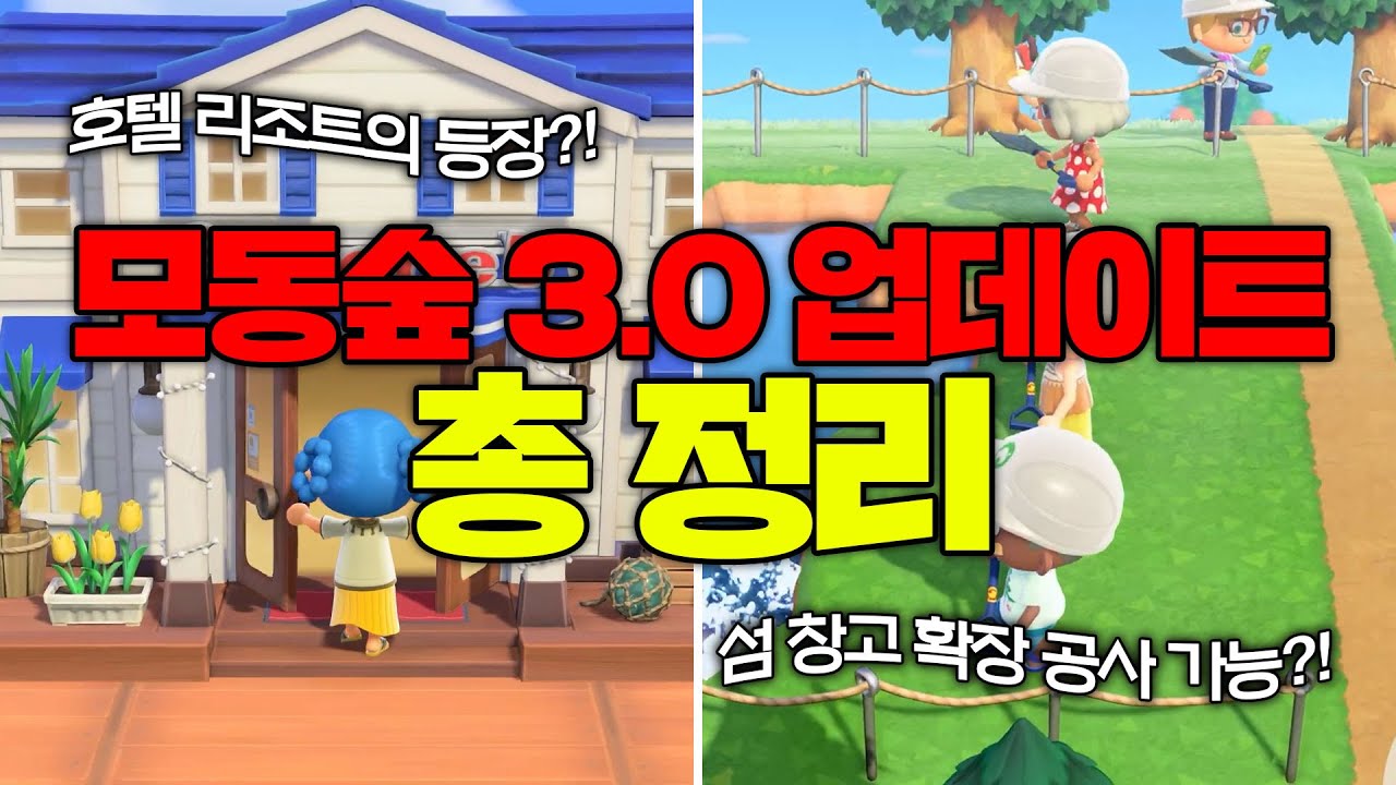 모동숲 새로운 업데이트?!🥳🥳🥳 총 정리!