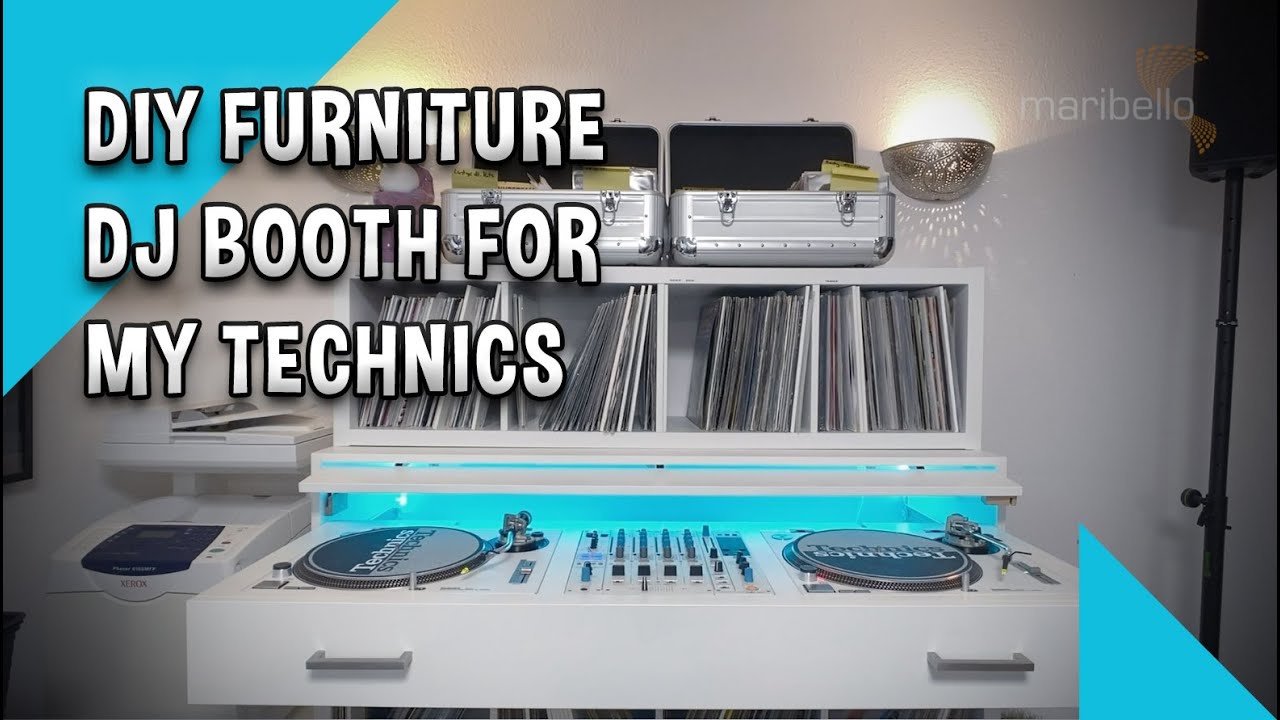 Maribello Check: DIY DJ furniture with IKEA kallax – Technics dj booth at home / DJ Equipment