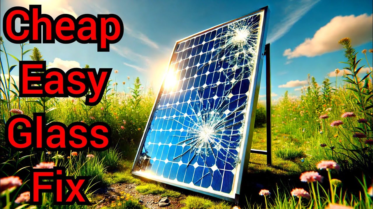 How to fix a broken Solar Panel Glass