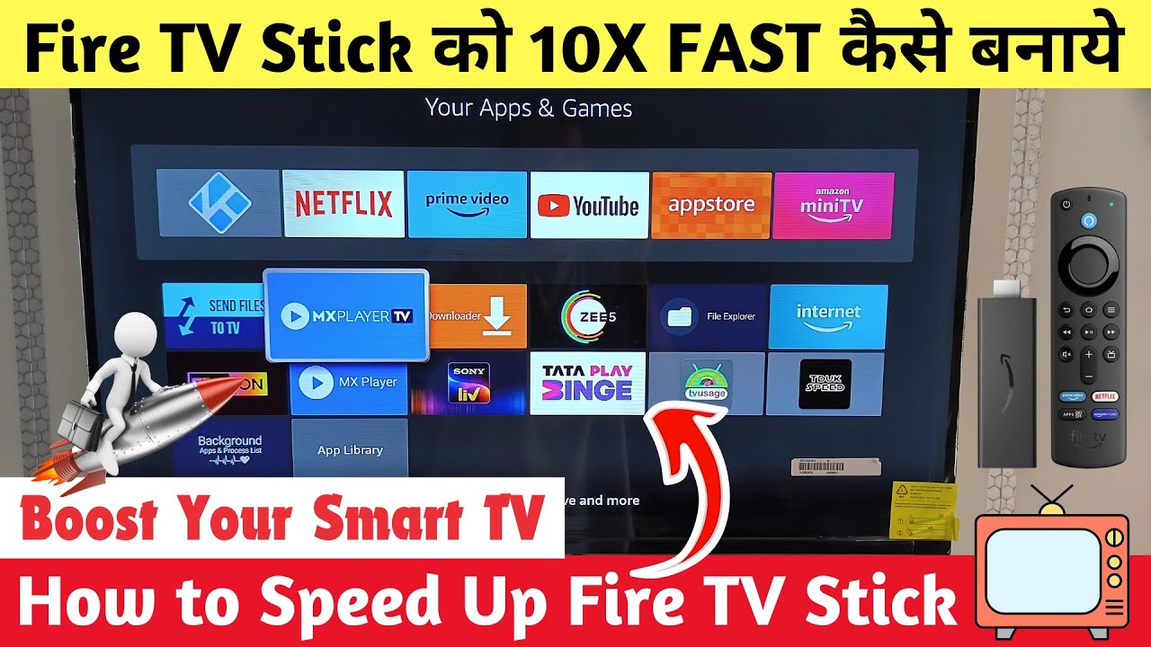 10X Boost - How to Speed Up Fire TV Stick 🚀| Fire TV Speed Up | Fire TV Slow Problem Solved