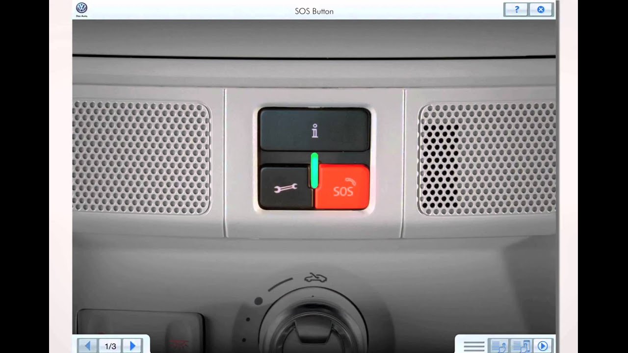 Volkswagen Car Net&trade; &mdash; SOS Button
