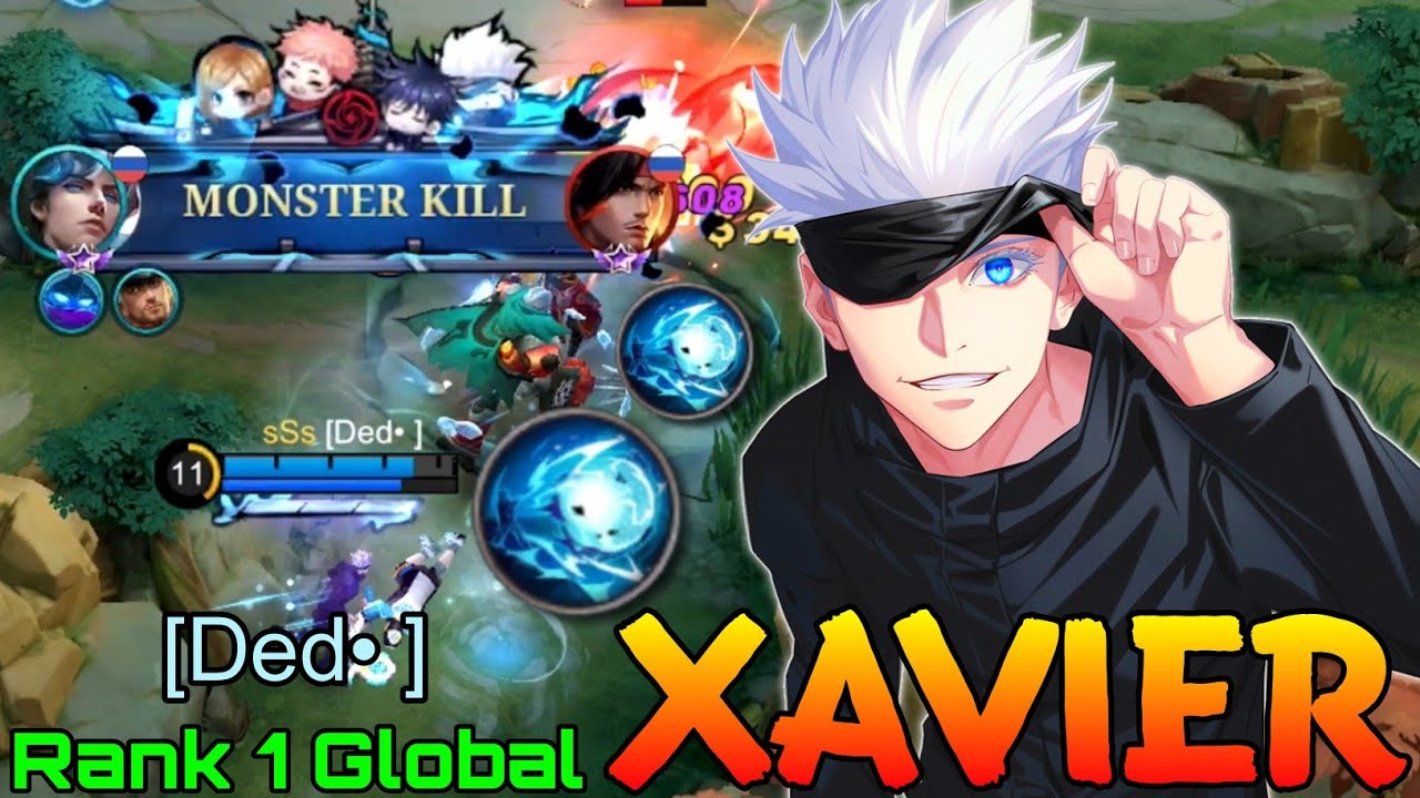 Monster Xavier Deadly Beam Shot! - Top 1 Global Xavier by [Ded• ] - Mobile Legends