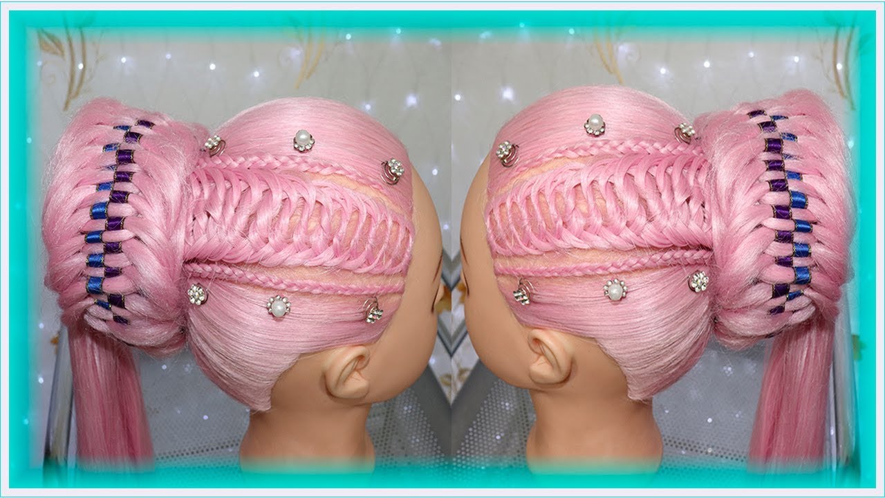 RECOGIDO ALTO ELEGANTE CON TRENZAS PARA NOVIA , QUINCEAÑERA, GRADUACION , FIESTA