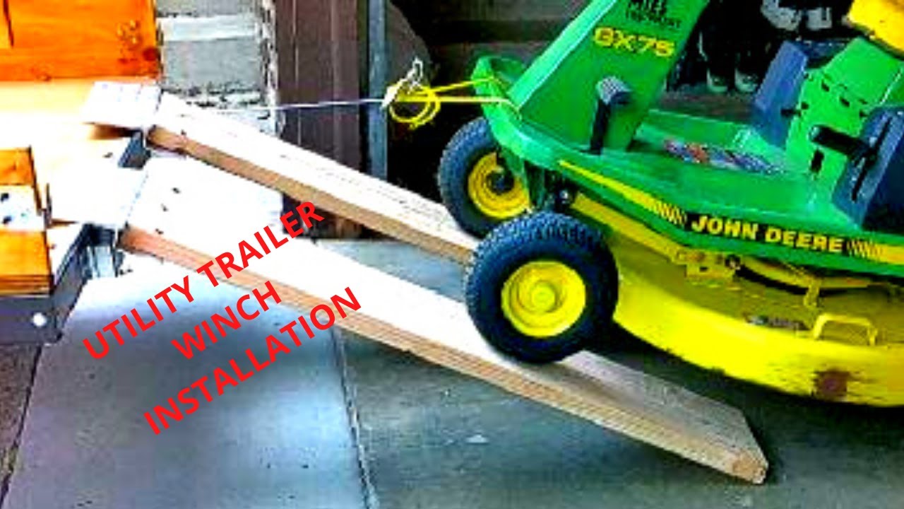 INSTALL A WINCH ON A UTILITY TRAILER