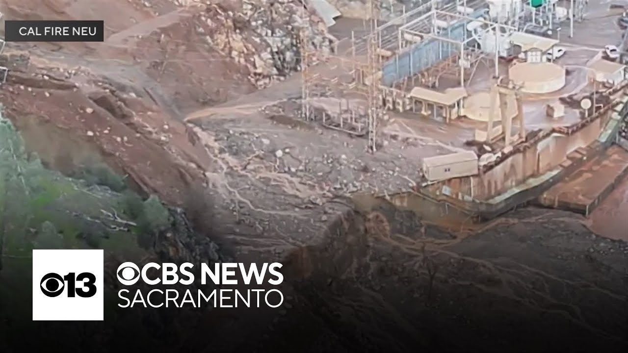 Pictures show flooding after pipe failure at New Colgate Powerhouse in Yuba County