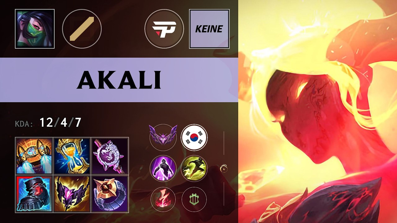 (PAIN Keine) Akali Mid vs Syndra (AL Shanks) - KR Master Patch 26.13