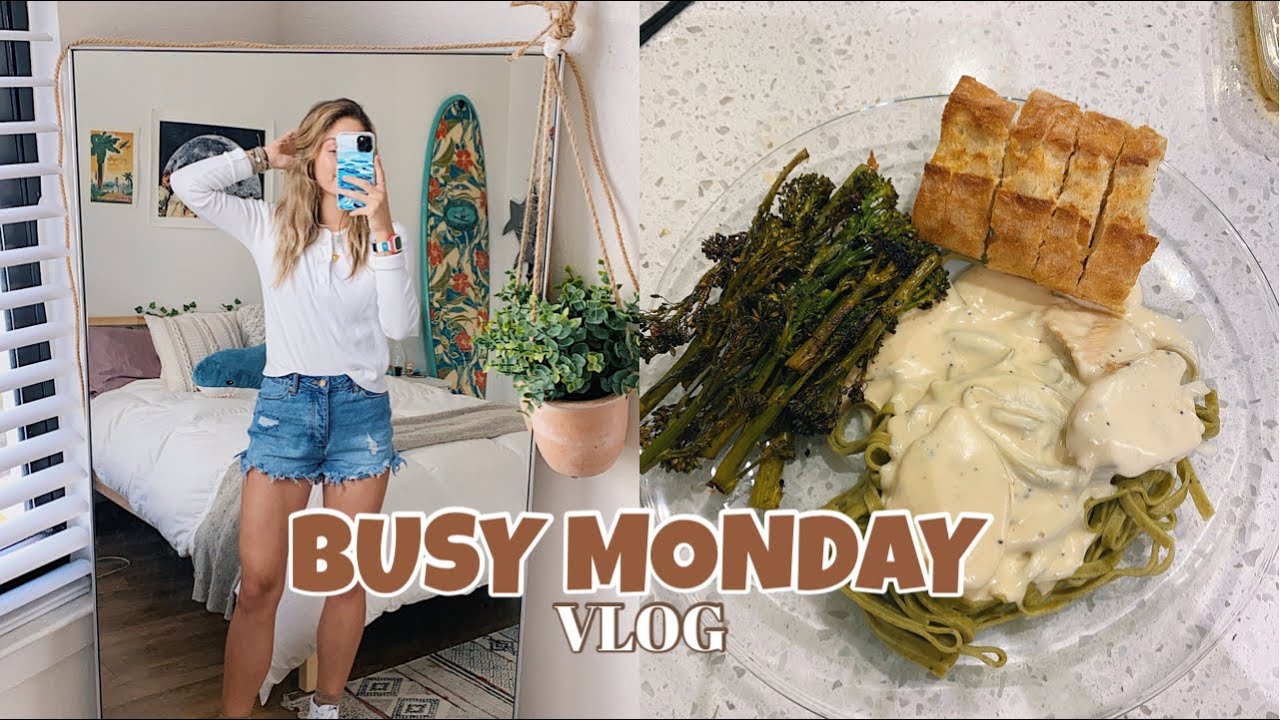 BUSY MONDAY VLOG | apartment organizing & trader joe's haul!!!
