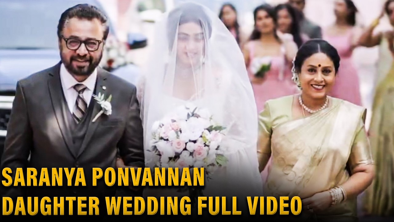 Saranya Ponvannan Daughter Chandini Wedding Video 😍 Marriage With Dawn Philip Babu | Reception