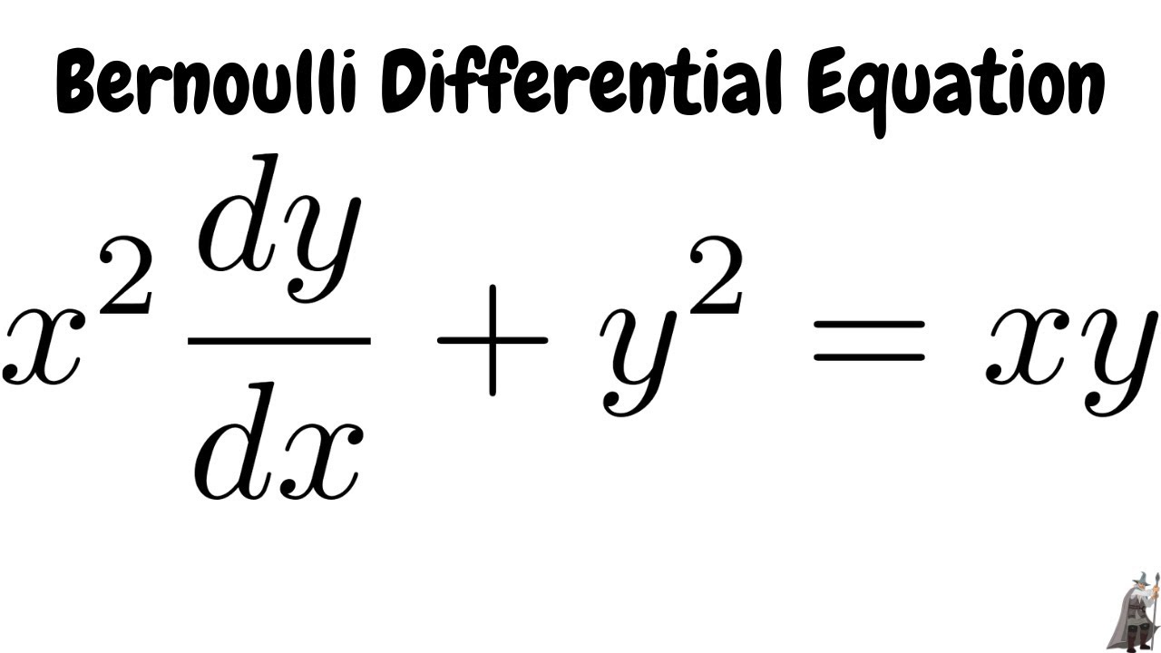 Solving the Bernoulli Differential Equation x^2(dy/dx) + y^2 = xy