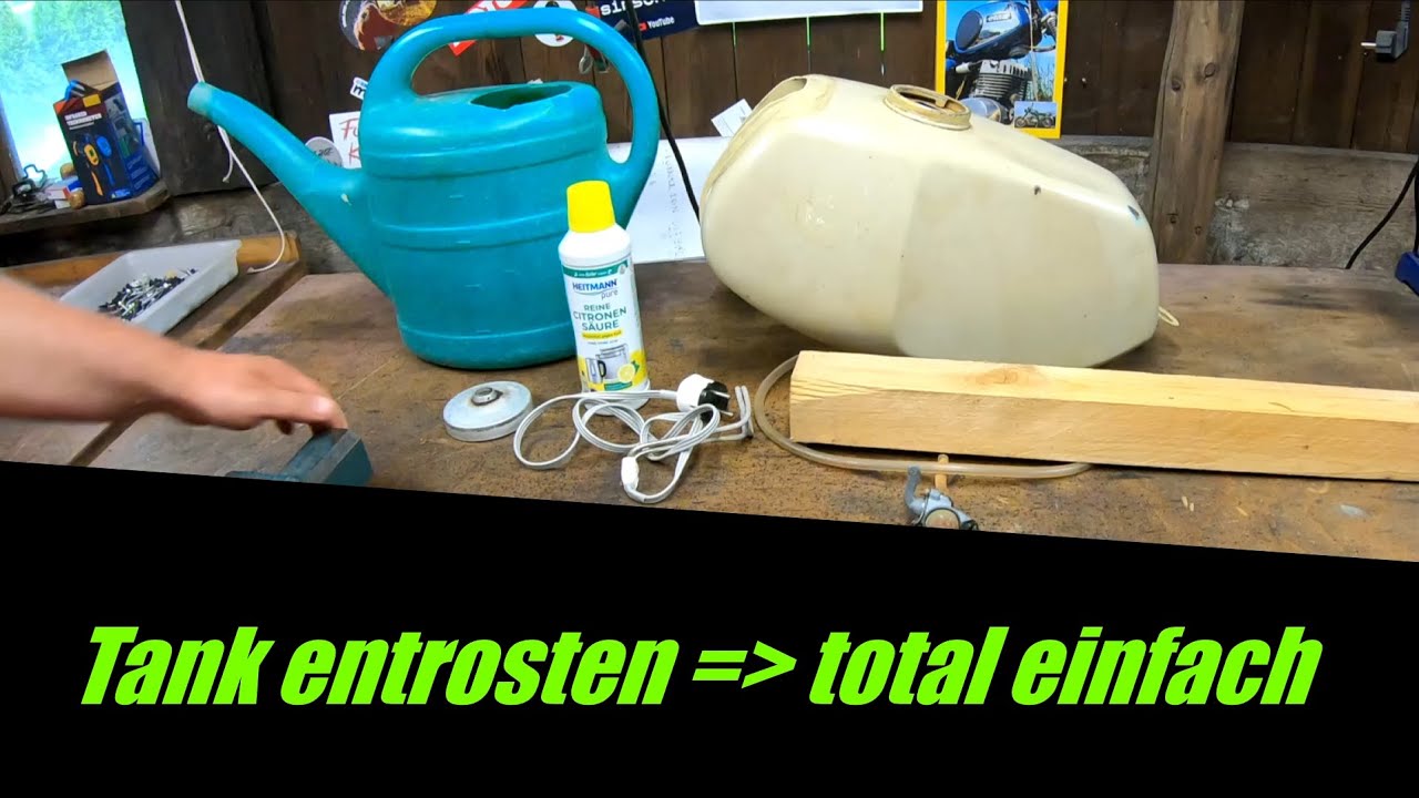 Tank entrosten || total einfach