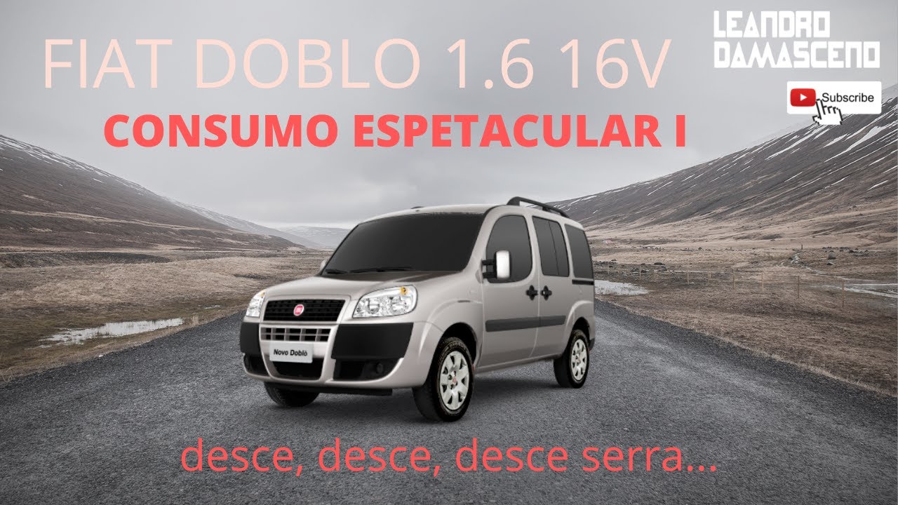 Consumo espetacular da Fiat Dobl&ograve; ELX 1.6 16V descendo a serra...