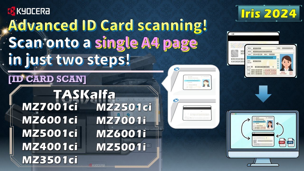 KYOCERA | Сканирование удостоверений личности | Сканирование обеих сторон удостоверения личности ...