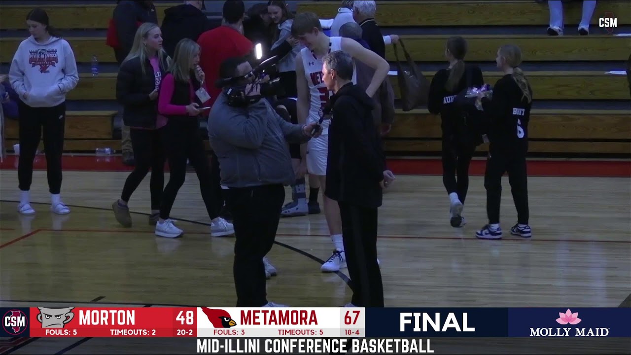Mid-Illini Boys Basketball: Morton at Metamora (1-23-24)
