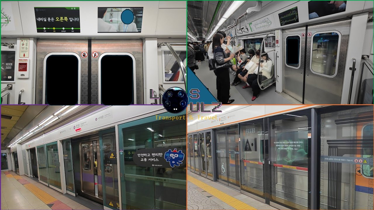 Seoul Metro 24' 수도권 전철 Line 3, 5, 2 Journey & Walkthrough of Places of Interests