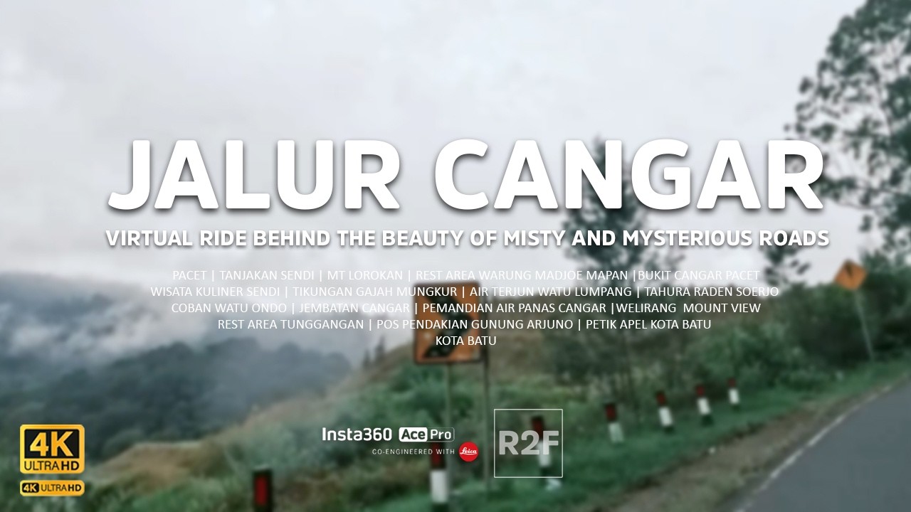 Ride to cangar 4k Cinematic Silent Ride to The Mist  - menyusuri jalur cangar view gunung arjuna