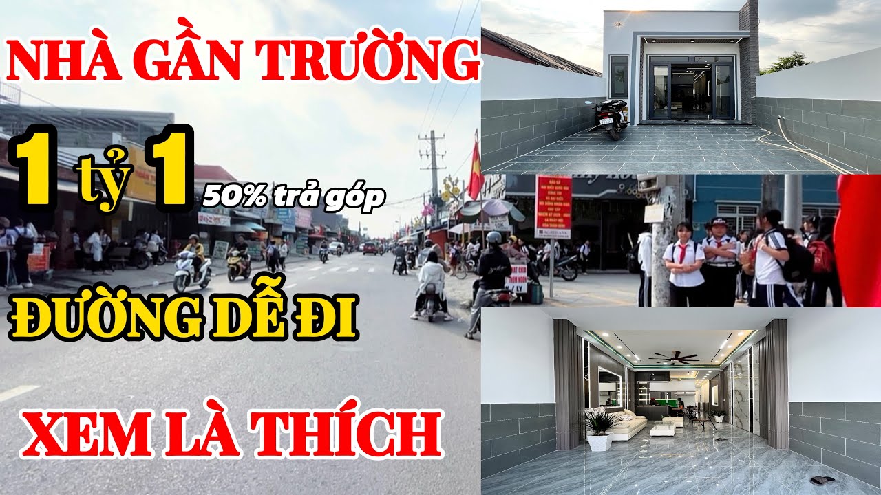 Bán nhà gần trường học, chợ…đường dễ đi. Xem là thích.