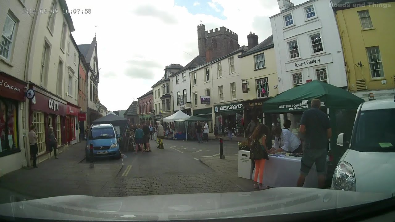 Brecon Town Centre, Powys, Wales, UK. Brecon Jazz 2014.