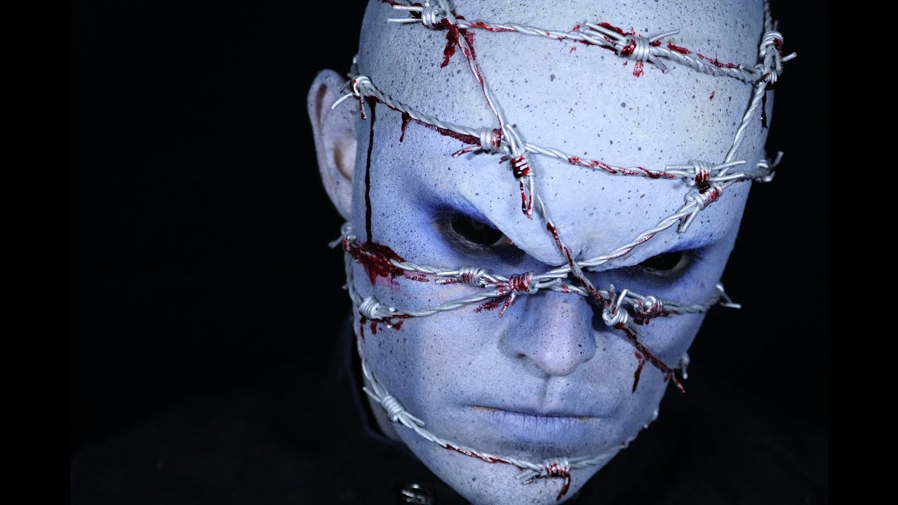 Wrapped in barbed wire! - Hellraiser inspired FX Makeup Tutorial!