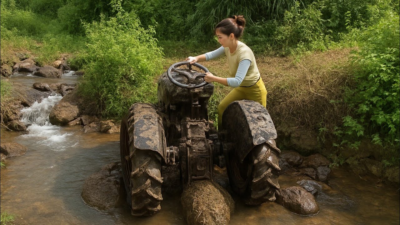 Hinomoto C142 Found Under a Bridge After 35 Years — Watch It Start Again! 