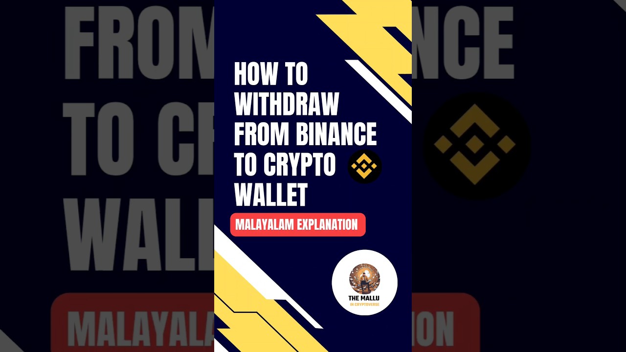 Easy #Malayalam tutorial on withdrawing crypto from Binance to your wallet!  #Binance #CryptoWallet