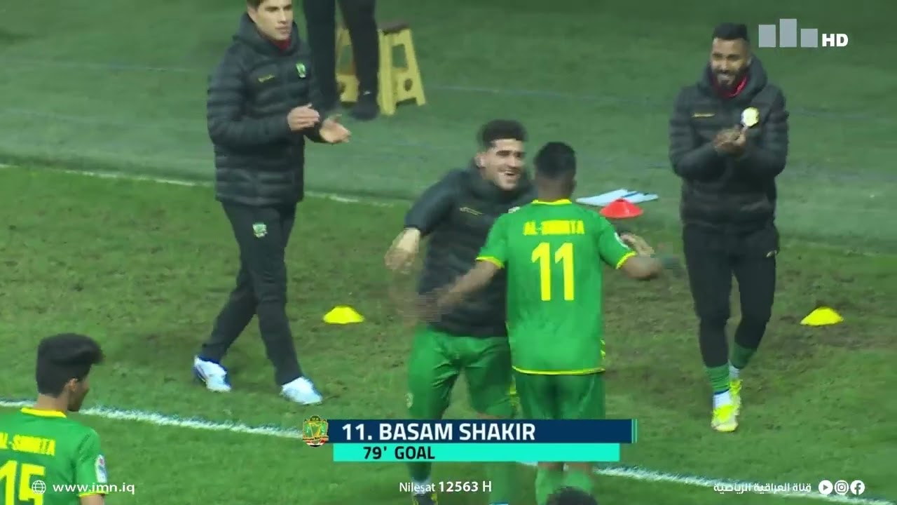 بسام شاكر يسجل الهدف الثالث لصالح نادي الشرطة