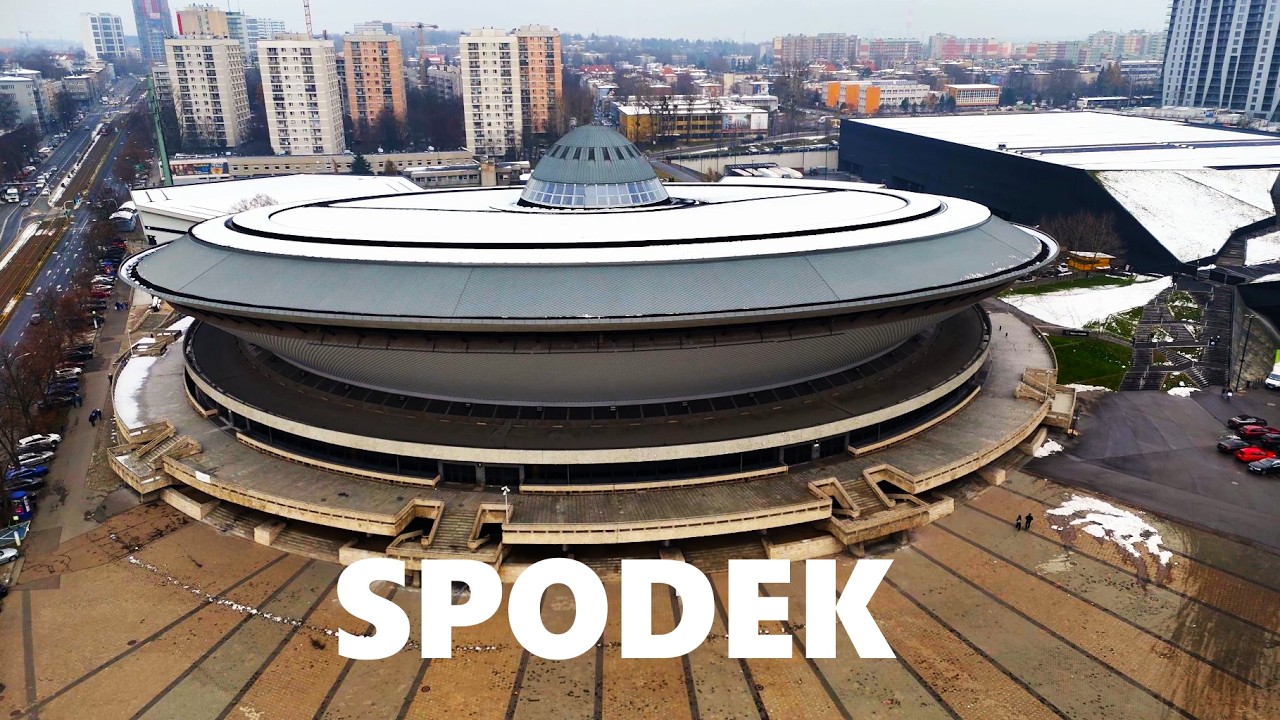 KATOWICE: Spodek 🛸 Legendarna Hala i Strefa Kultury | Iconic 'UFO' Arena | Dron 4K