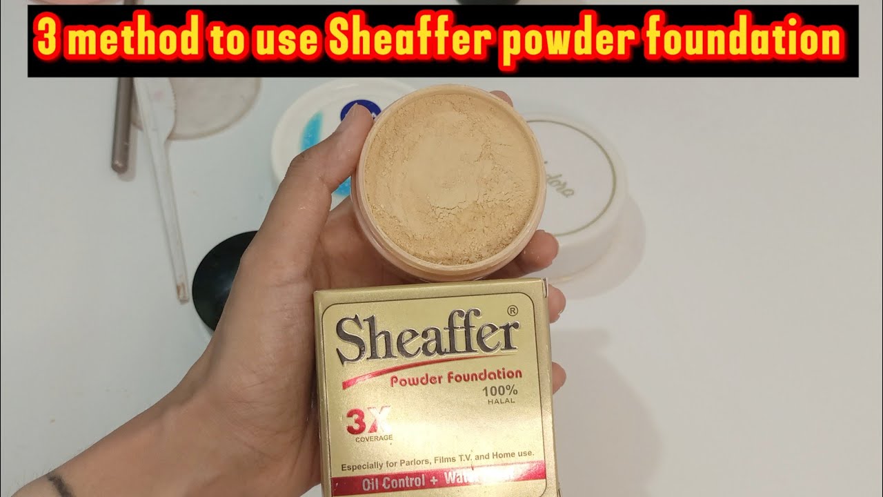 Sheaffer powder foundation is a must have for me. How to apply Sheaffer powder foundation?
