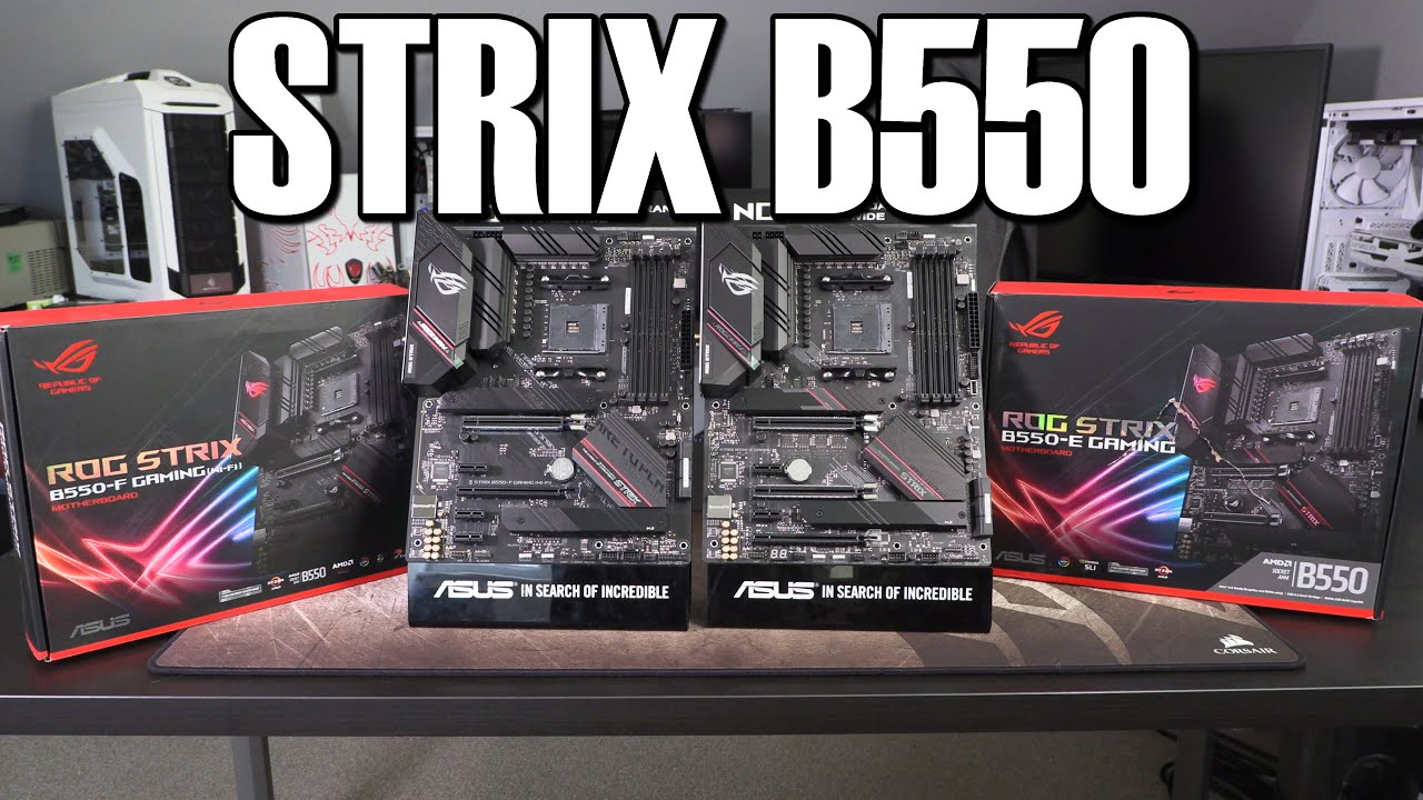 Asus Strix B550 F and B550 E Comparison
