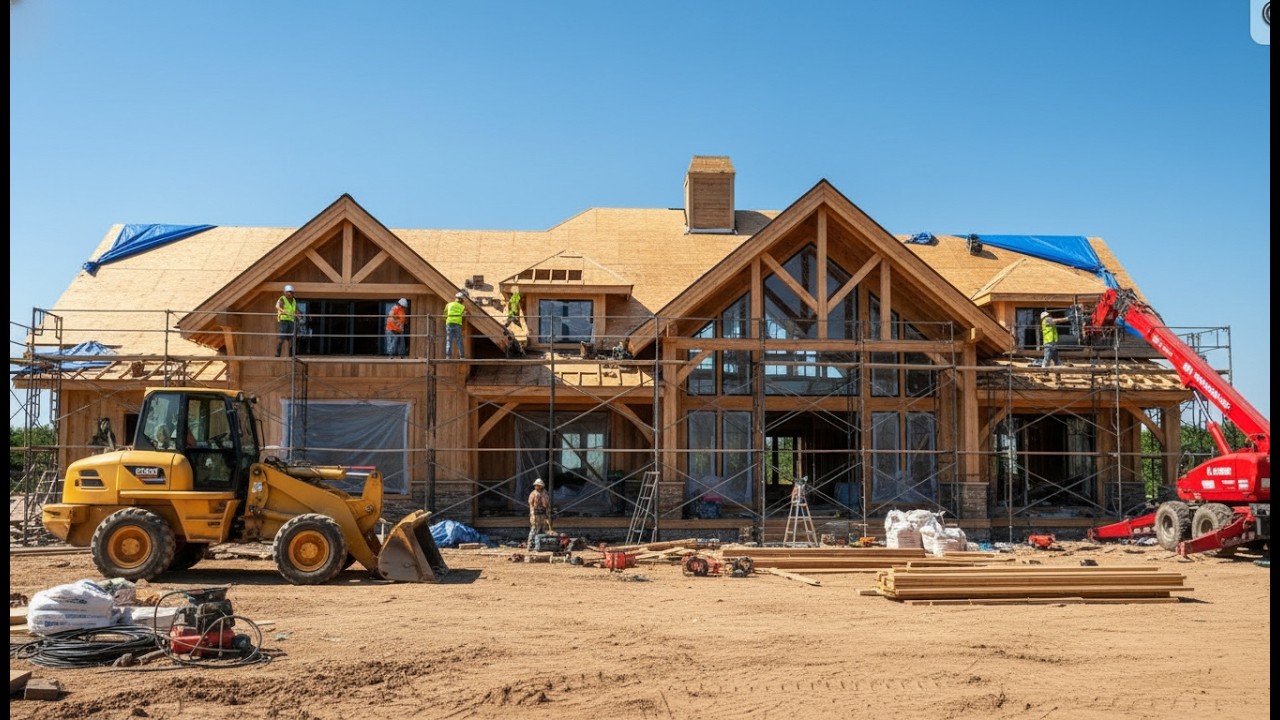 Постройте деревянный дом своей мечты за 500 000 долларов | Роскошный деревянный дом.