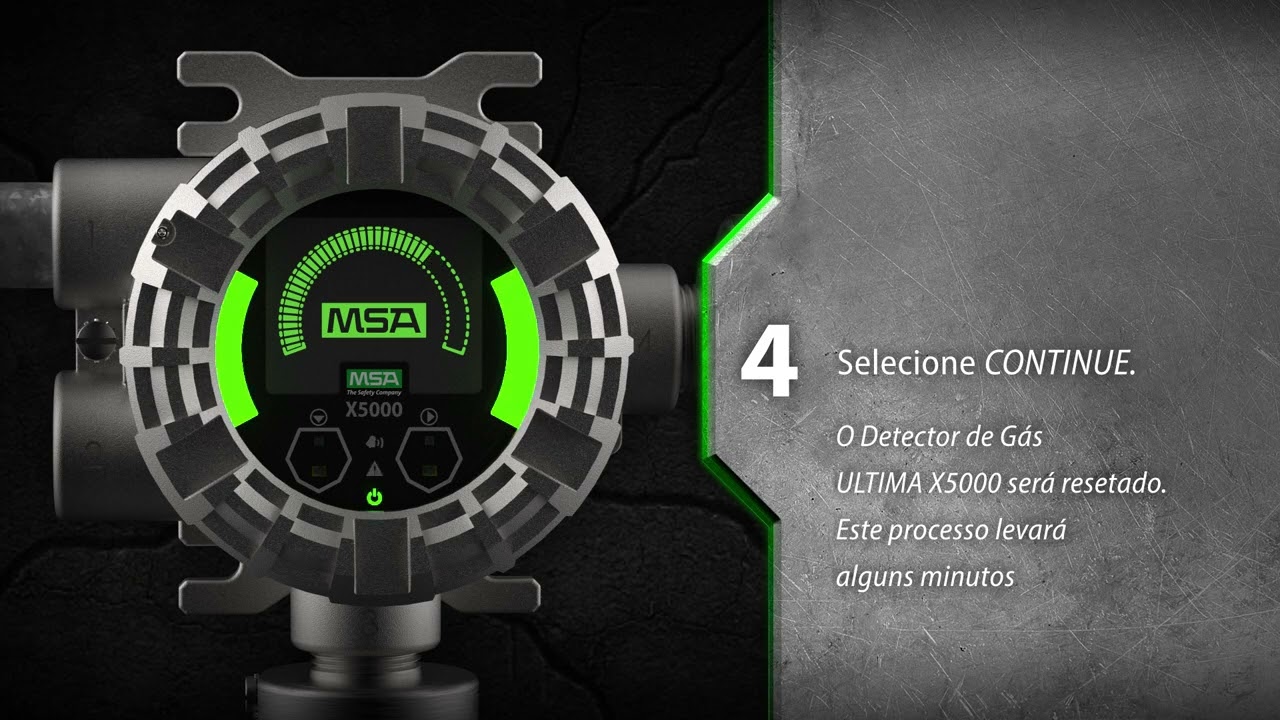 MSA Ultima X5000 | Reset de dados do detector