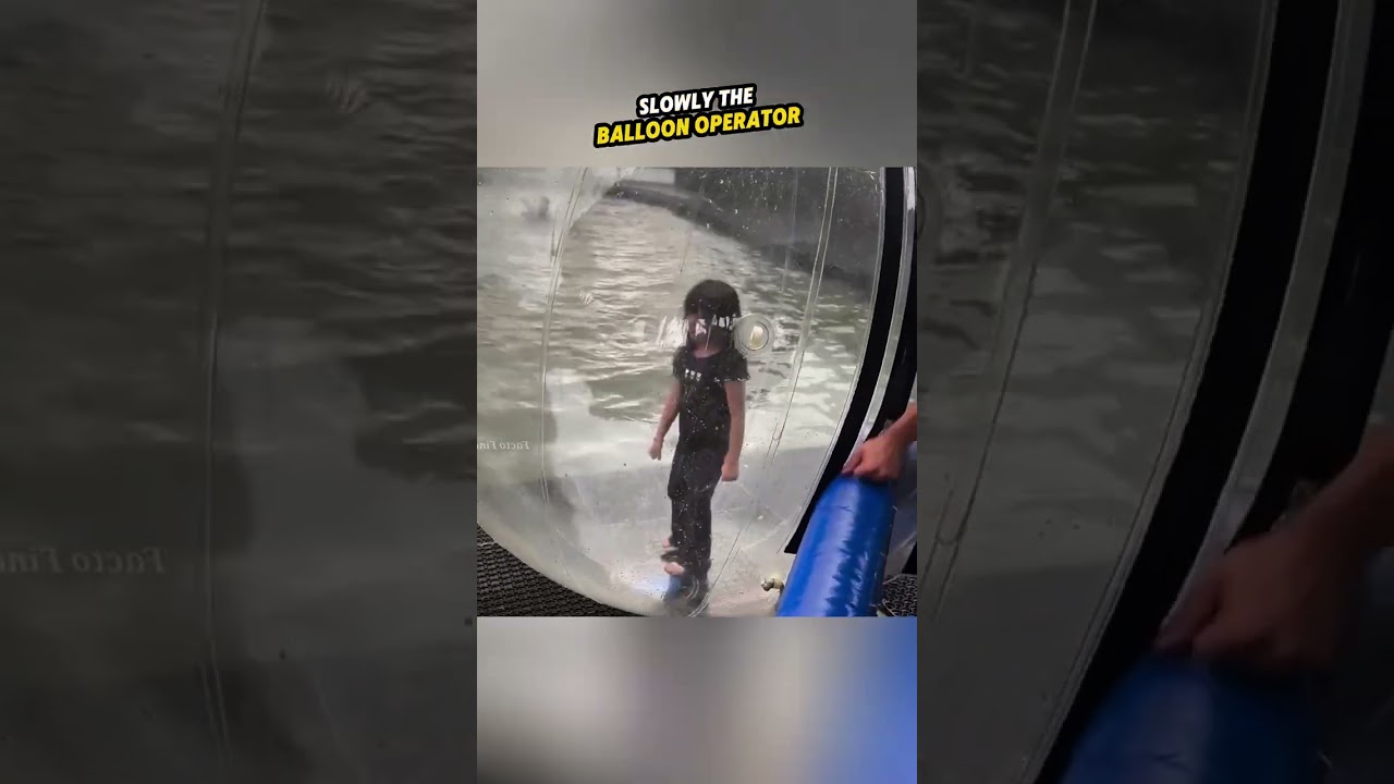 Inside the Giant Water Ball 😳🎈 