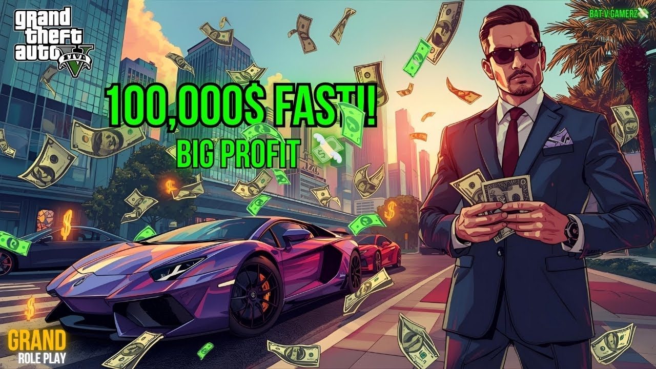 “Fastest Way I Made 60,000$ to 80,000$ 💸 in Grand RP” | Grand RP | Noob to Pro Series🔥| Bat V Gamerz