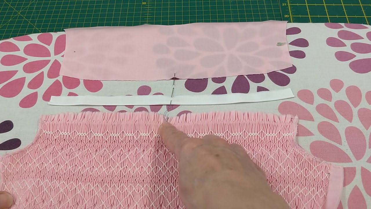 How to make up a smocked dress - step 2