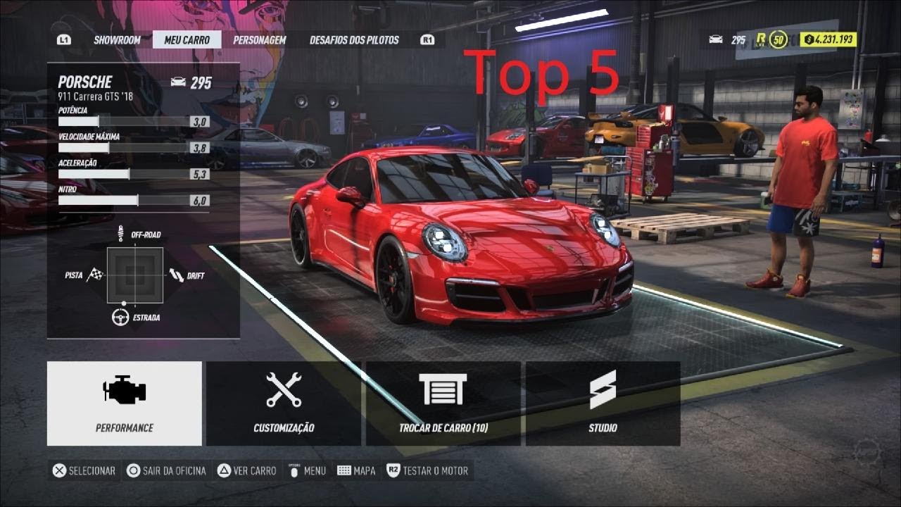 Mostrando os Top 5 carros Que você deve ter no Need for Speed heat!