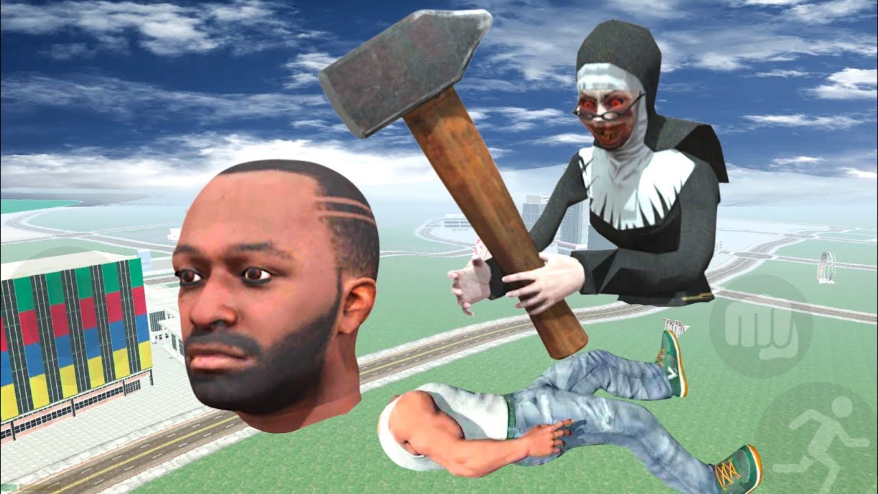 Franklin fight Evil nun in Indian bike driving 3d 