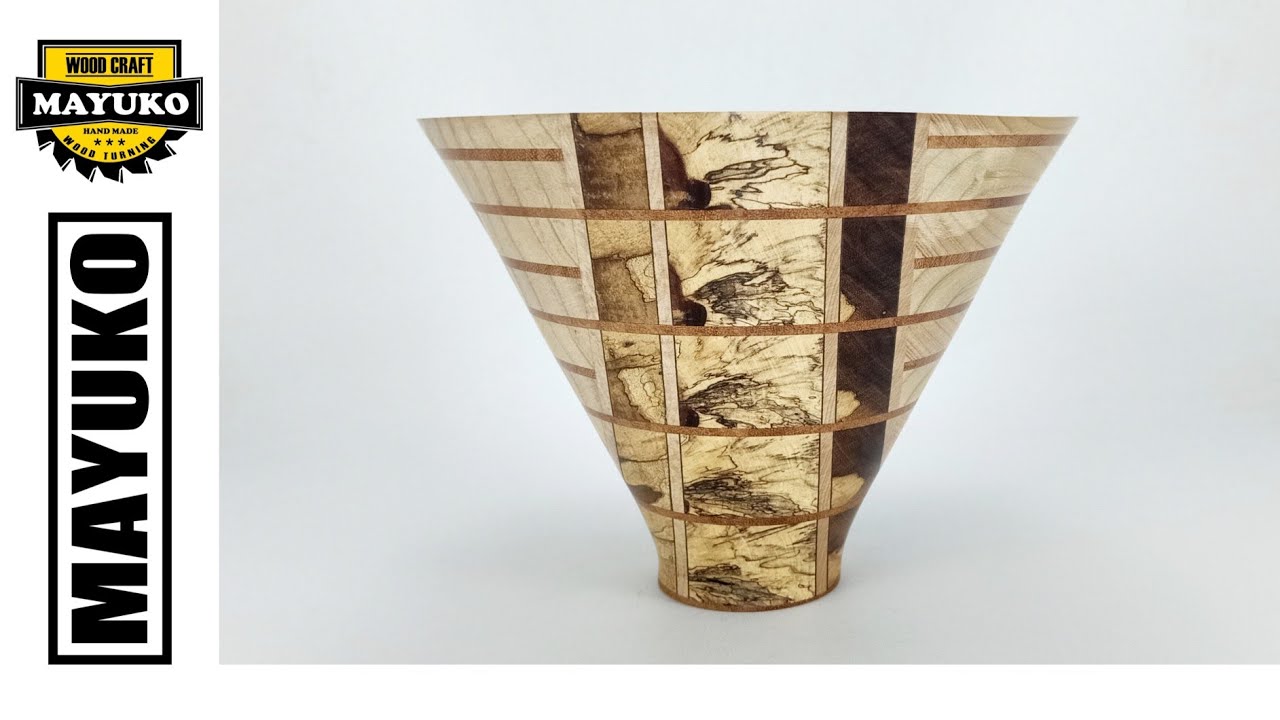 ECONOMY BOWL WITH SPALTED WOOD, wood turning