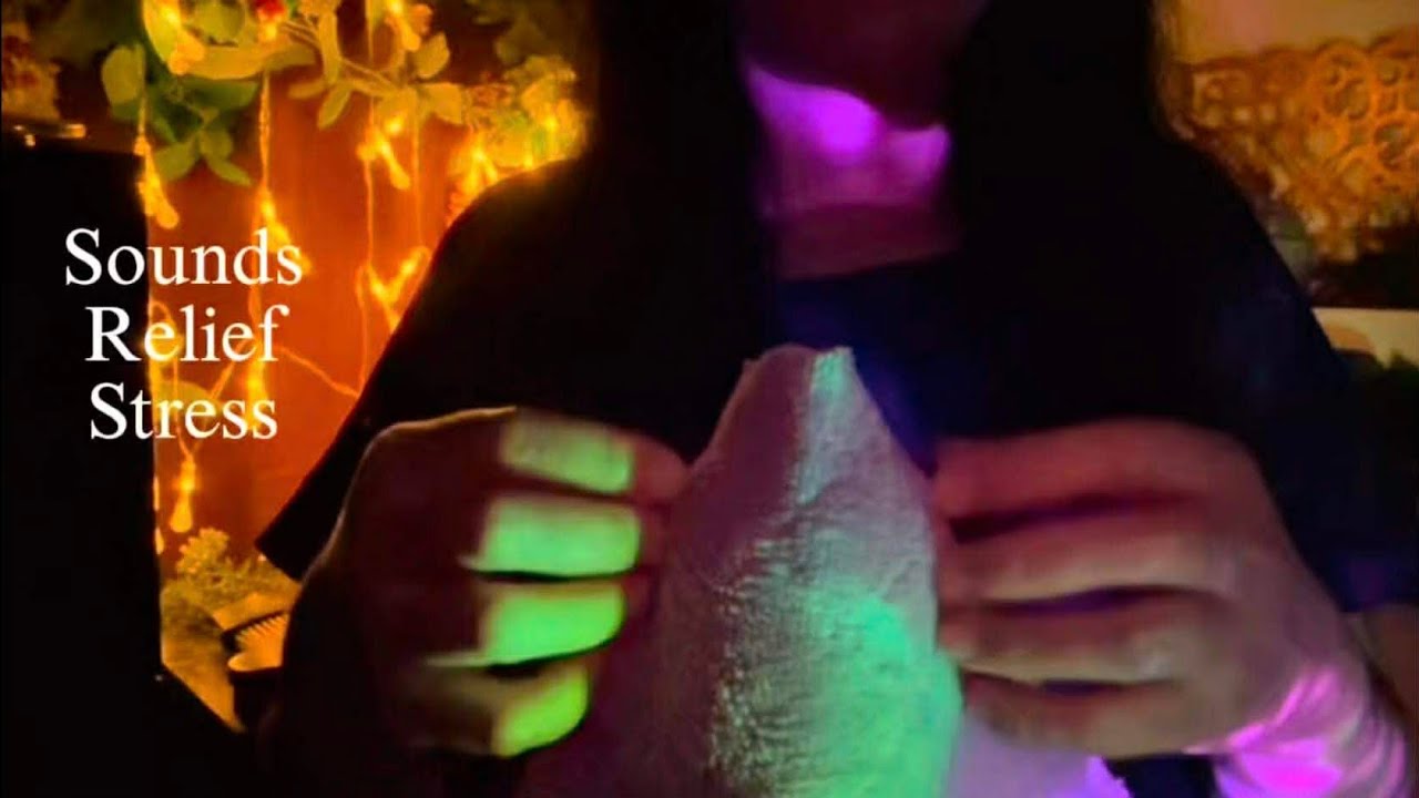 ASMR Purple & Noise Towel Scracthing For Sleep & Rain Sounds / You Feel Relief Stress | No Talking 😴