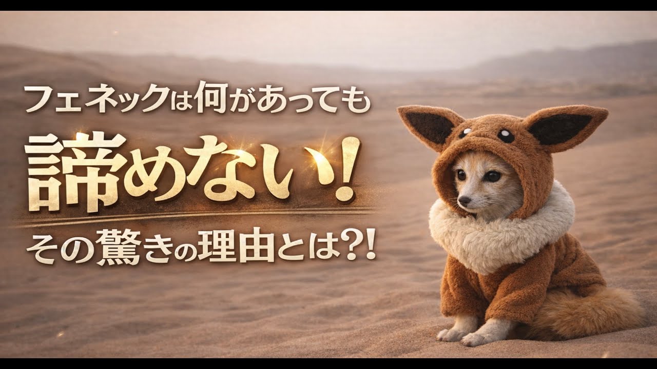 フェネックは何があっても諦めない！その驚きの理由とは？