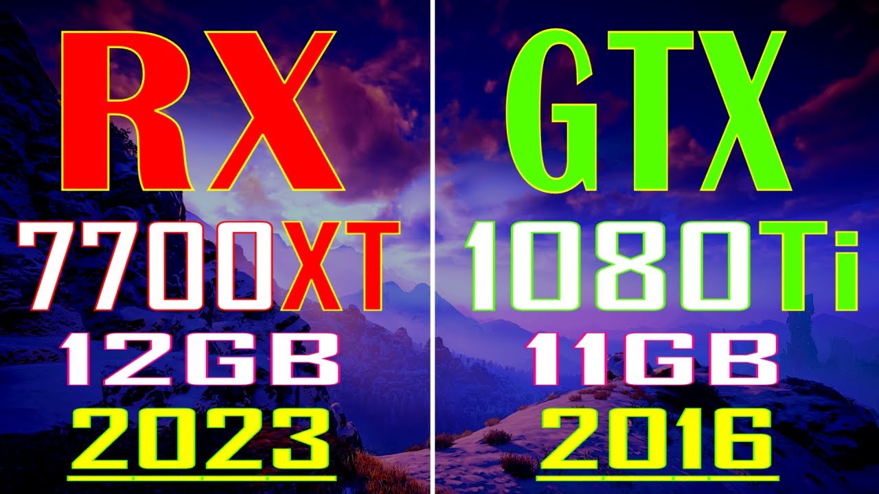 GTX 1080Ti vs RX 7700XT // PC GAMES BENCHMARK TEST ||
