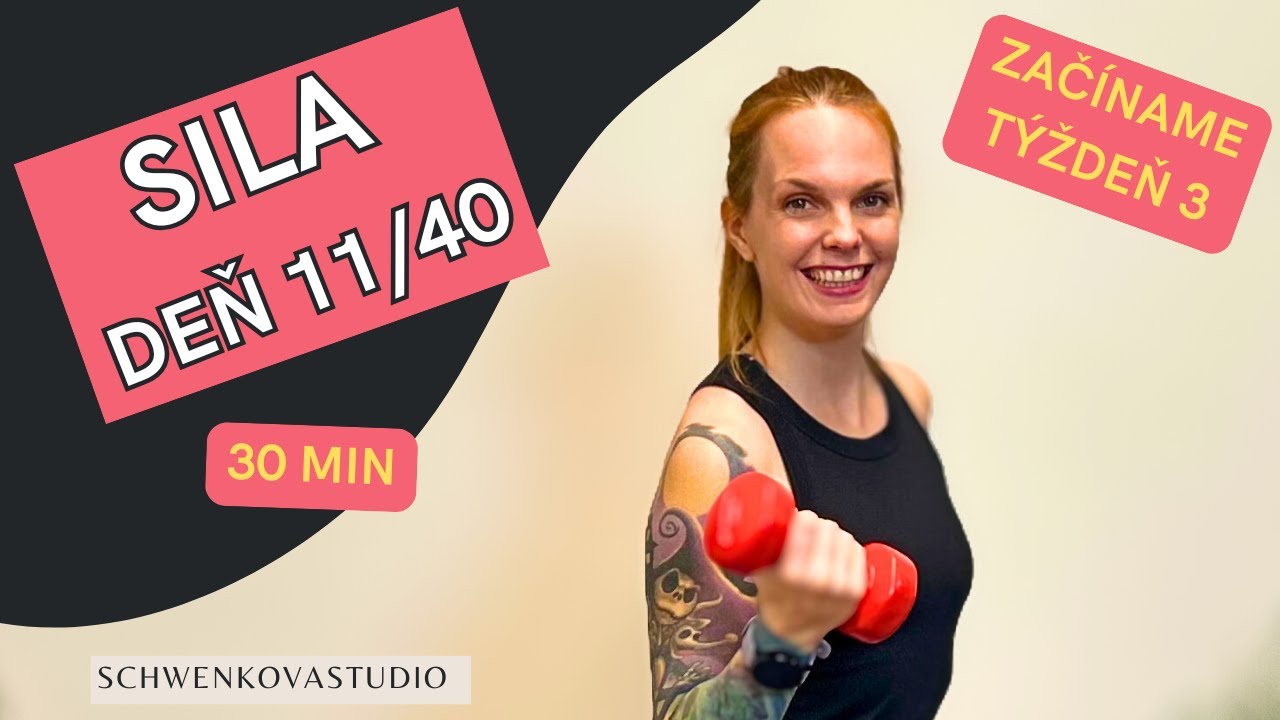 30 min Silový tréning na celé telo s činkami pre ženy – FIT RESET | Deň 11/40
