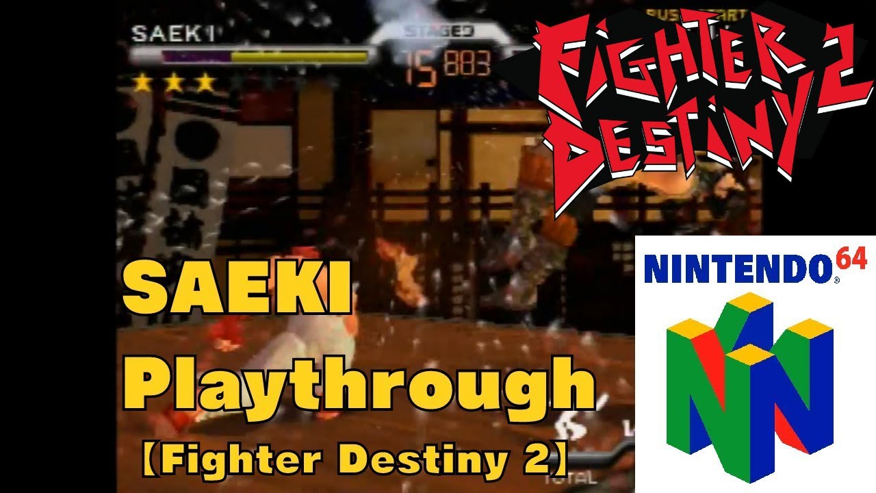 Fighter Destiny 2 (Nintendo 64) - SAEKI Playthrough [Crazy Difficulty]