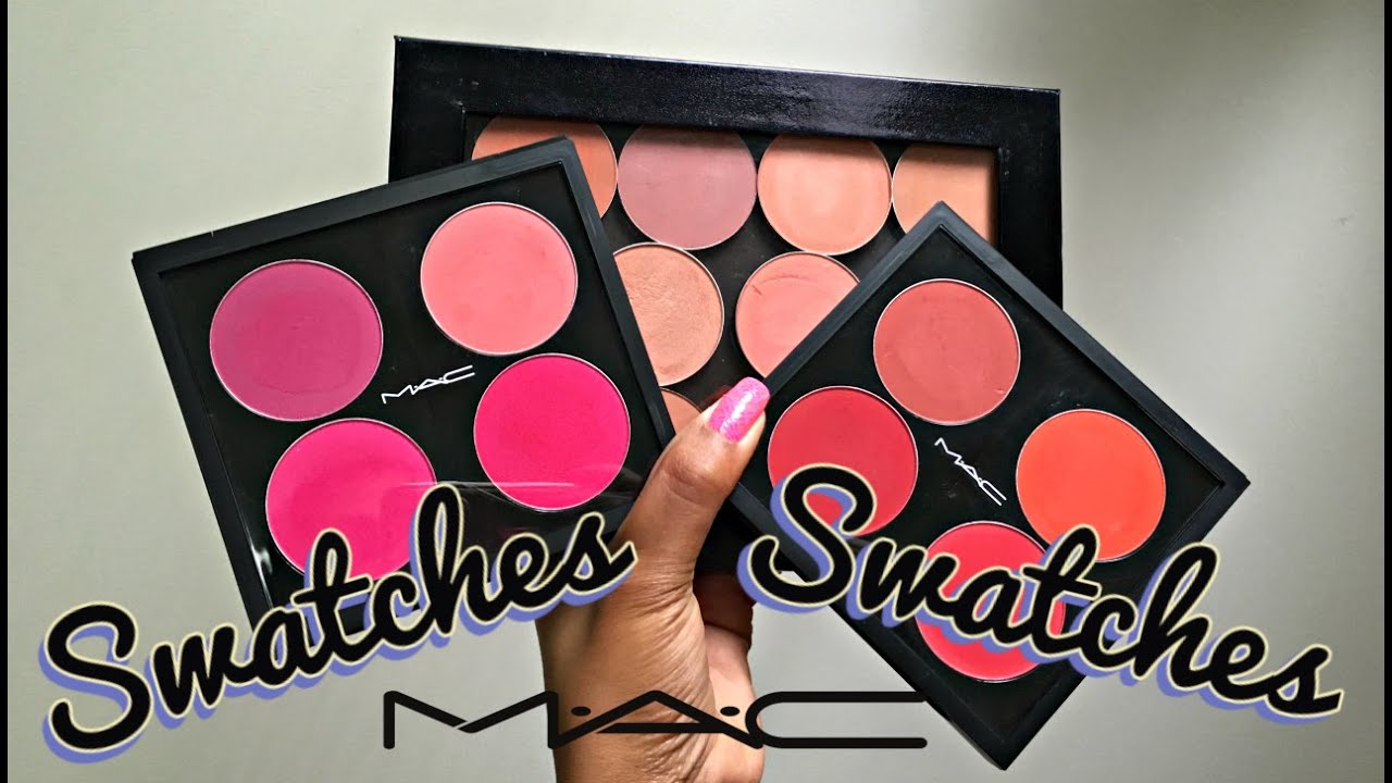 SWATCHES & QUICK REVIEW 💕 MAC Powder Blushes (33 Shades) on Dark Skin (NC45)