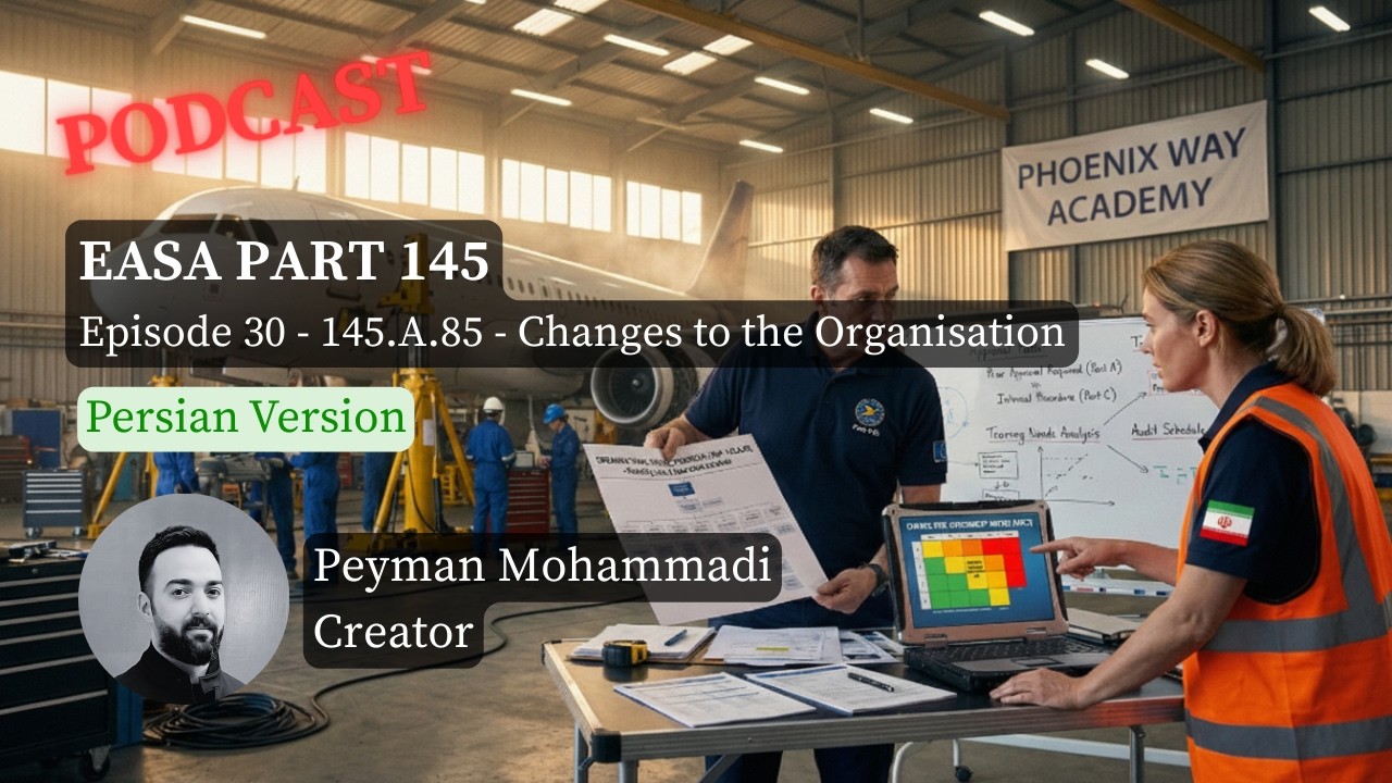 EASA 145.A.85 - Changes to the Organisation - the Art of Change (Persian)