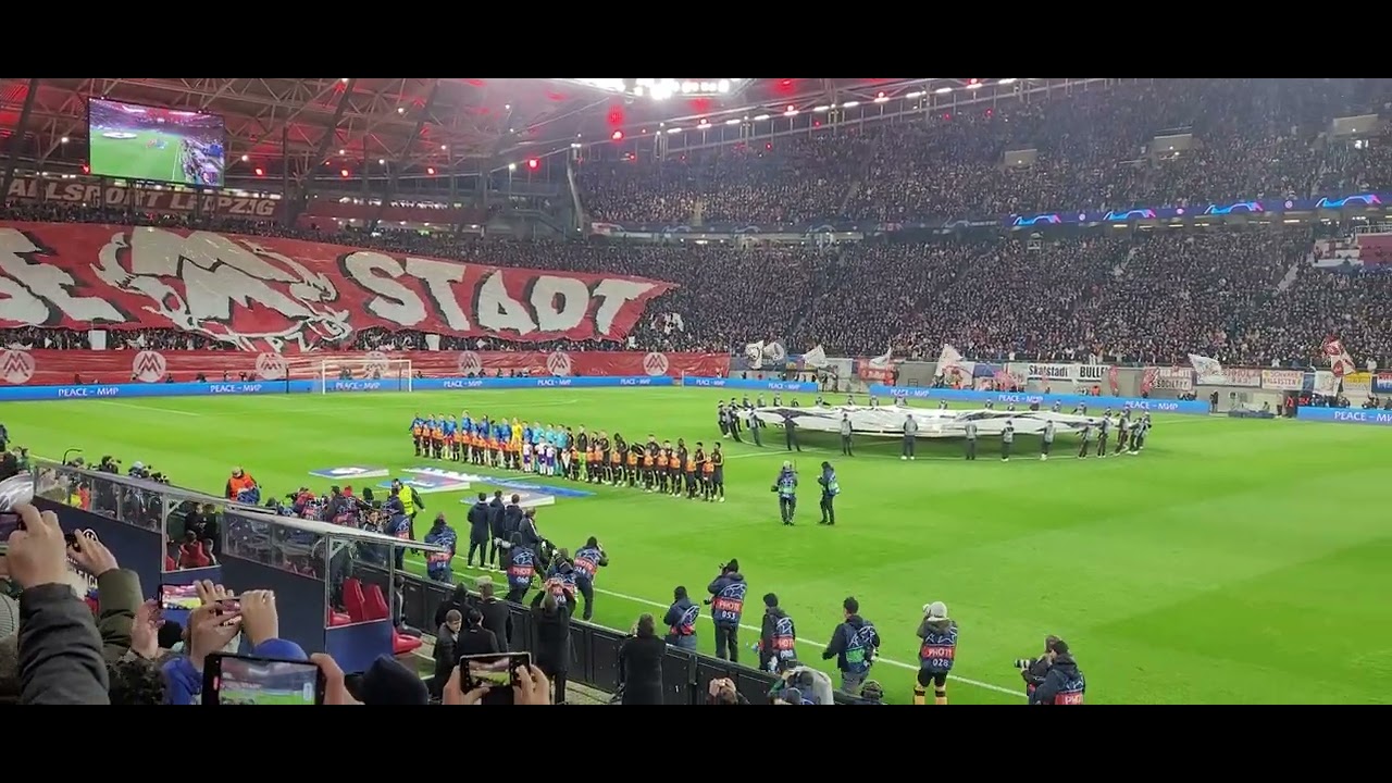 RB Leipzig - Real Madrid 13.02.2024, Champions League anthem