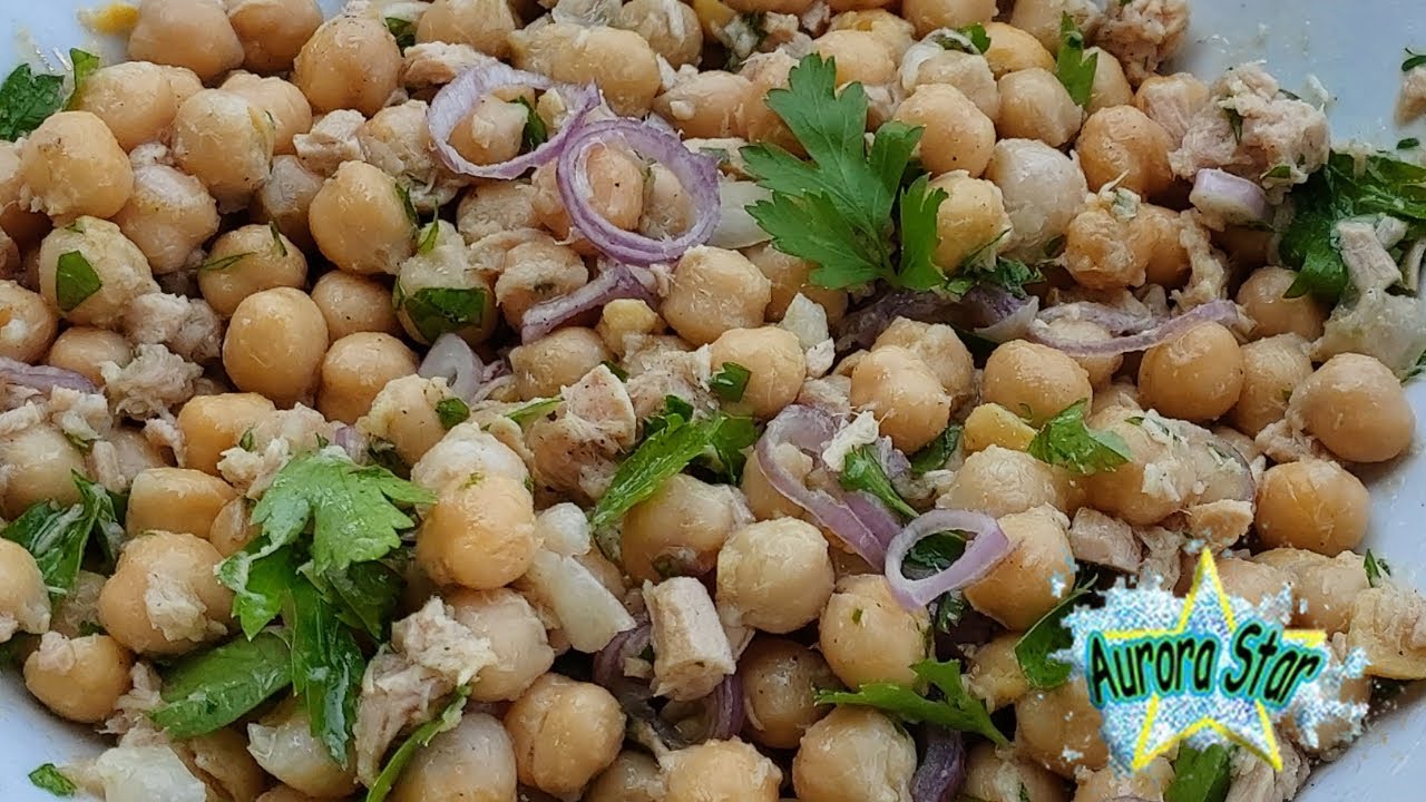 Insalata di ceci e tonno (Ricetta estiva senza cottura)