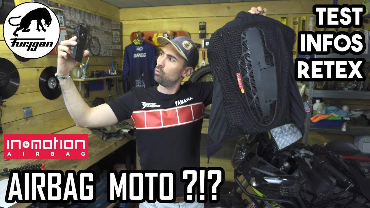 Test AIRBAG MOTO - Système In&Motion sur un gilet Furygan