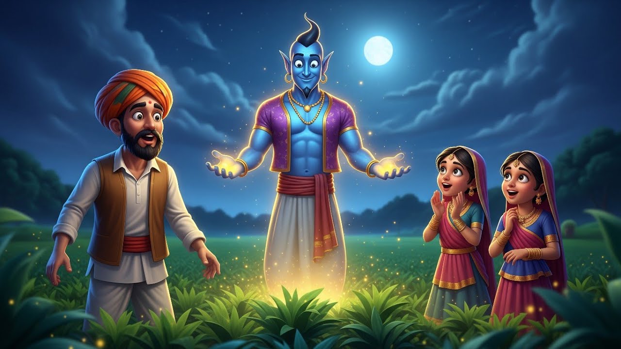 किसान के खेत में मिला नेक जिन्न 😲 | दो बेटियों की किस्मत बदल गई | Hindi Moral Story